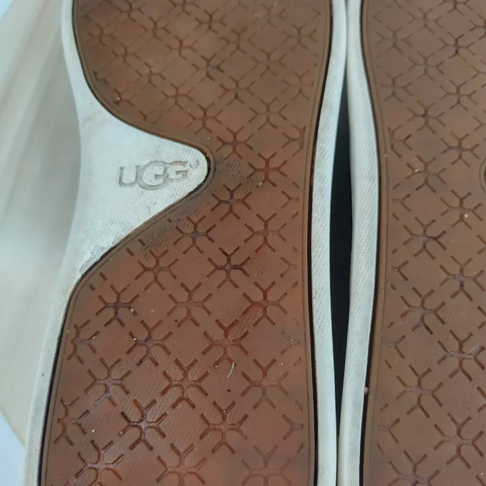 UGG Sammy Slip On Trainer Black Knit Elastic Casual Shoes Women US 12